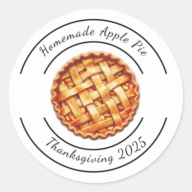 Erntedank Kanada | Pumpkin Pie Delight Runder Aufkleber (Vorderseite)