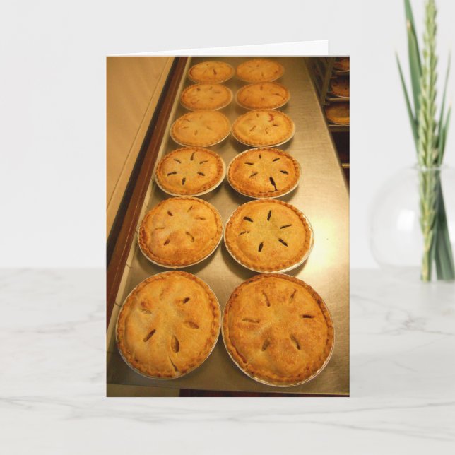 Erntedank-Karte "Baked Pies" Karte (Vorderseite)