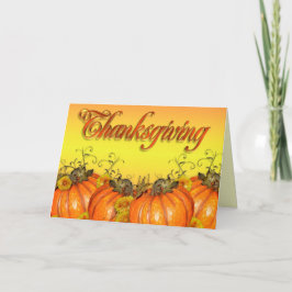 Erntedank-Kartenkürbis Feiertagskarte