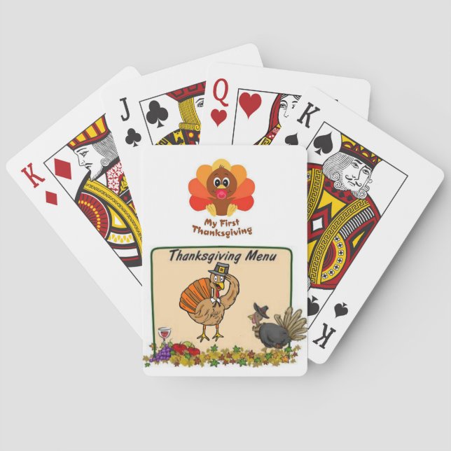 Erntedank Kartenstapel Spielkarten (Rückseite)