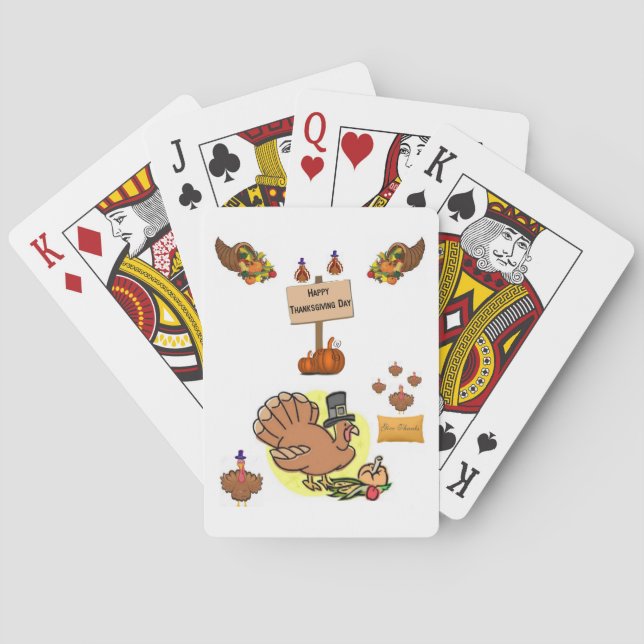 Erntedank Kartenstapel Spielkarten (Rückseite)