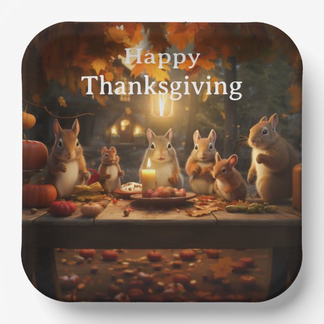 Erntedank Kinder 16 Pappteller (Vorderseite)