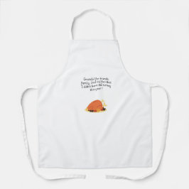 Erntedank Koch Kochen lustiges Zitat mit Truthahn Schürze