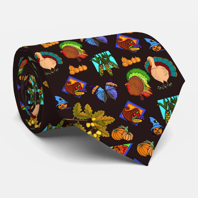 Erntedank-Krawatte Krawatte (Gerollt)