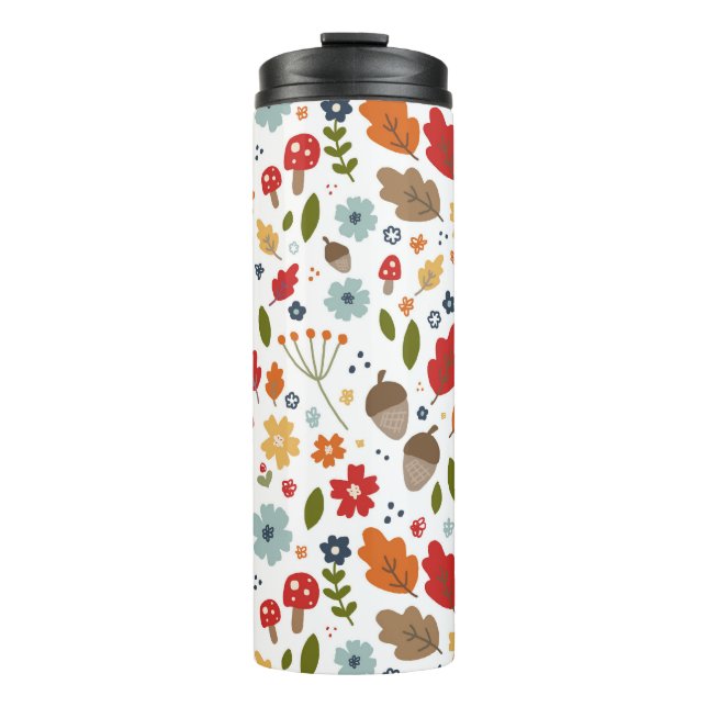 Erntedank Küche Essen Herbstfarben Thermosbecher (Vorderseite)