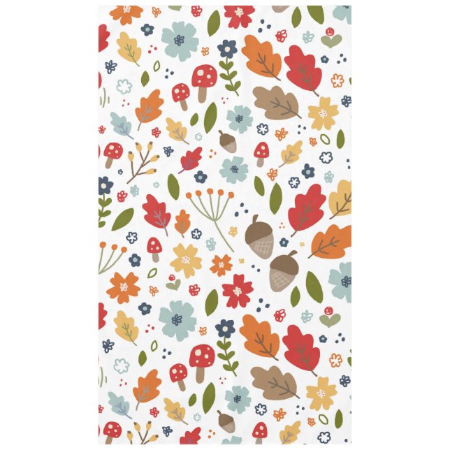 Erntedank Küche Essen Herbstfarben Tischdecke (Vorderseite)