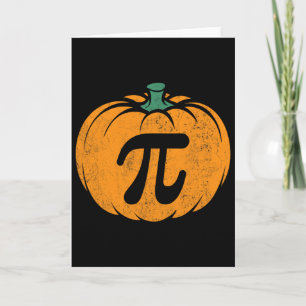 Erntedank-Kürbis-Pi-Pie-Kostüm-Mathe-Lehrer-H Karte