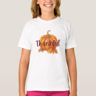 Erntedank-Kürbis Thanksgiving T-Shirt