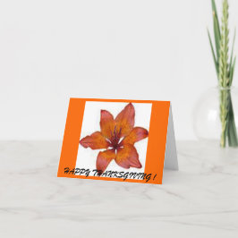 Erntedank-Leaf-Karte Feiertagskarte