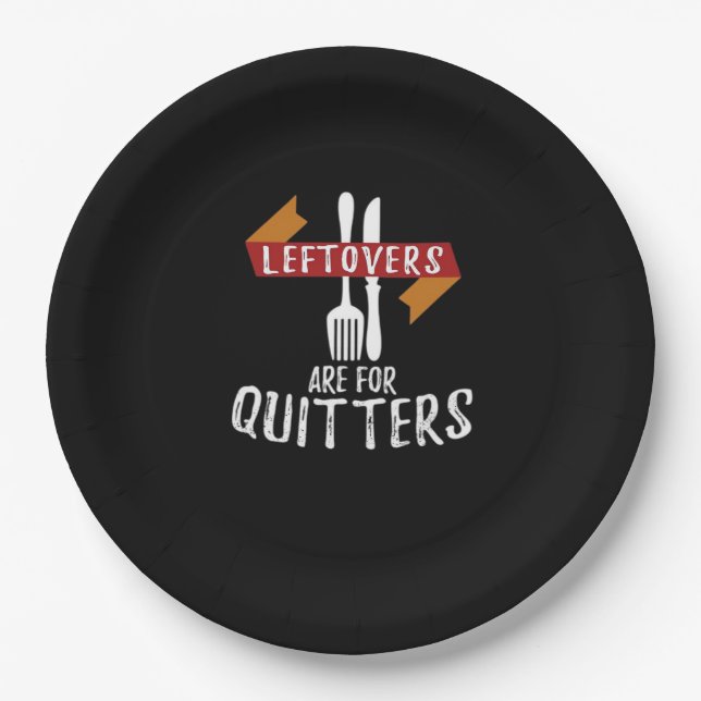 Erntedank-Leeftovers sind für Quitters Classic Ae Pappteller (Vorderseite)