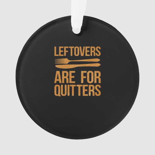 Erntedank-Leeftovers sind für Quitters Classic Me Ornament (Vorderseite)