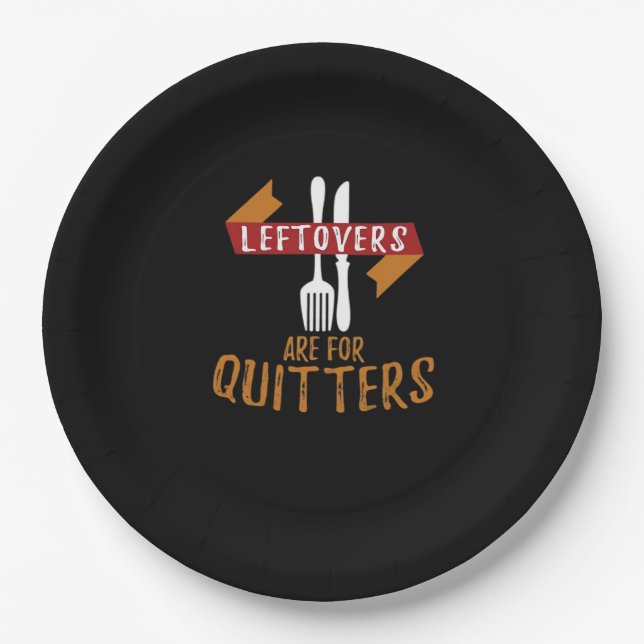 Erntedank-Leeftovers sind für Quitters Classic Pappteller (Vorderseite)