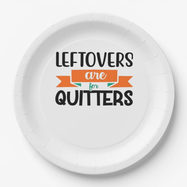 Erntedank-Leeftovers sind für Quitters Classic Pappteller (Vorderseite)