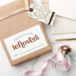 Erntedank Leftovers | Boho und Retro Rechteckiger Aufkleber