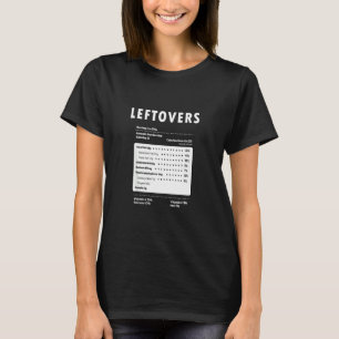 Erntedank Leftovers Nutrition Fakten T-Shirt