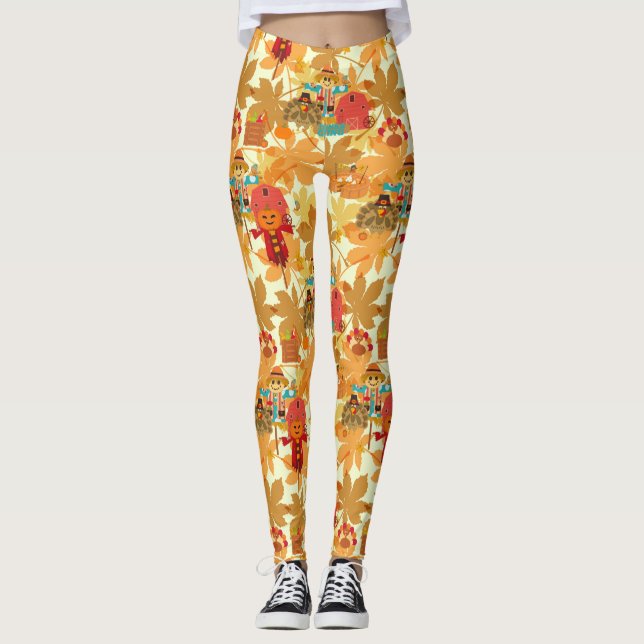 Erntedank-Leggings Leggings (Vorderseite)