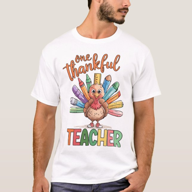 Erntedank Lehrer Türkei Kostümgeschenke T-Shirt (Vorderseite)