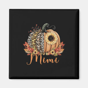 Erntedank Leopard Pumpkin und Sonnenblumen Mimi Magnet