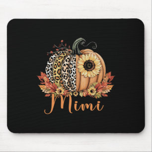 Erntedank Leopard Pumpkin und Sonnenblumen Mimi Mousepad