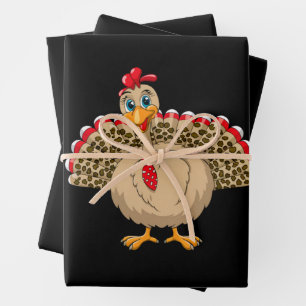 Erntedank Leopard Türkei Erntedank Herbst Geschenkpapier Set