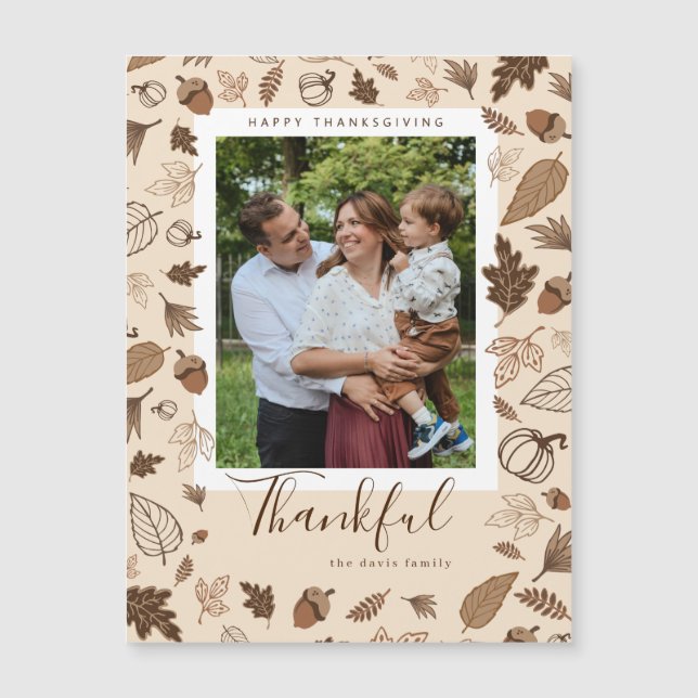 Erntedank Magnetkarte (Vorderseite)