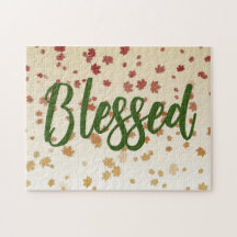 Erntedank Maple-Blätter