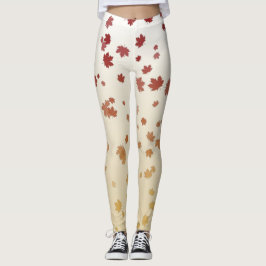 Erntedank Maple-Blätter Leggings