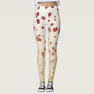 Erntedank Maple-Blätter Leggings