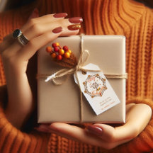 Erntedank Maple-Blätter rahmen Herbstgeschenkmarke