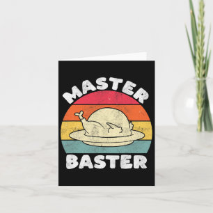 Erntedank Master Byster Funny Turkey Day Fall M Karte