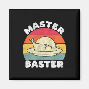 Erntedank Master Byster Funny Turkey Day Fall M Magnet