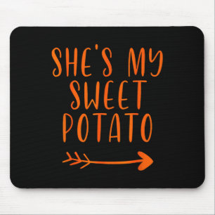 Erntedank Matching Couple ist meine süße Kartoffel Mousepad