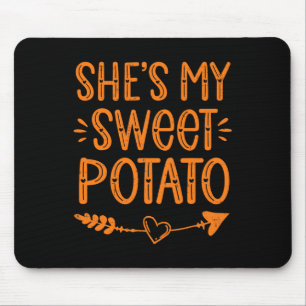 Erntedank Matching Couples Sie ist mein süßer Pota Mousepad