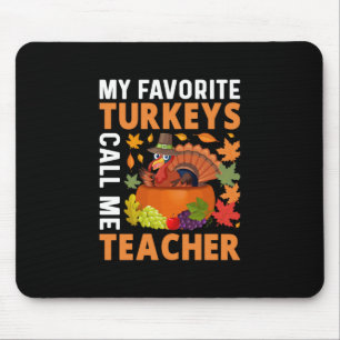 Erntedank Meine liebsten Truthähne nennen mich Leh Mousepad