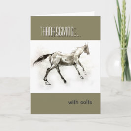 Erntedank mit farbigem Umschreiben Feiertagskarte