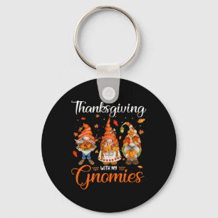 Erntedank mit meinen Gnomen Funny Autumn Gnomes L Schlüsselanhänger