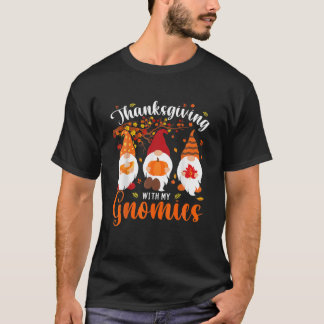 Erntedank mit meinen Gnomen Funny Herbst Gnome T-Shirt