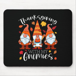 Erntedank mit meinen Gnomen Herbstgnomaden fallen Mousepad