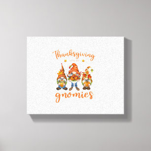 Erntedank mit meinen Gnomen Herbstgomene Türkei Leinwanddruck