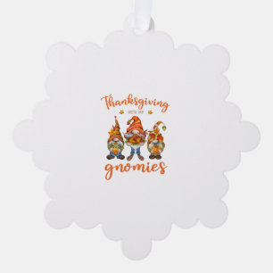 Erntedank mit meinen Gnomen Herbstgomene Türkei Ornament Karte