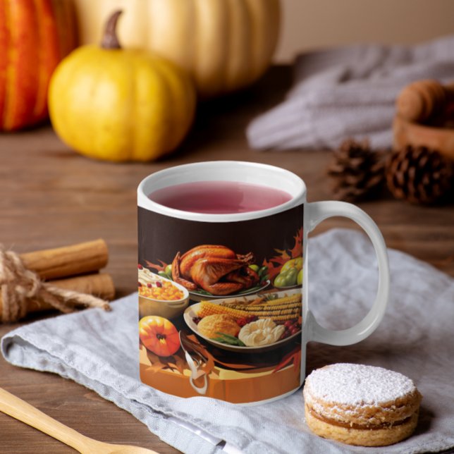 Erntedank Moderne 2 Tasse (Thanksgiving Modern 2 Mug
)