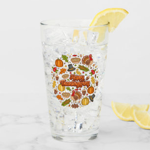 Erntedank Moderne, schöne Herbstsammlung Glas