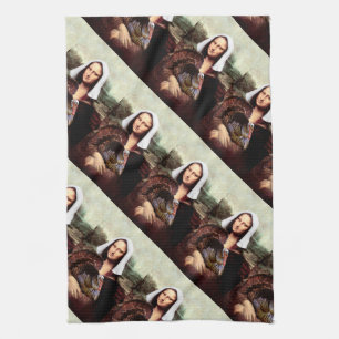 Erntedank Mona Lisa Pilgrim Geschirrtuch