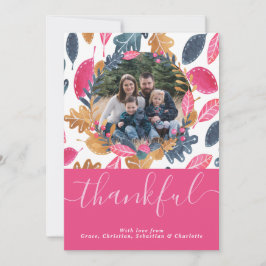 Erntedank-Muster für Holzböden Feiertagskarte