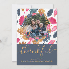 Erntedank-Muster für Holzböden Feiertagskarte