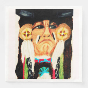 ERNTEDANK NATIVE AMERIKANISCHE SERVIETTE