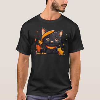 Erntedank niedliche schwarze Katze Kitten Lover gl T-Shirt