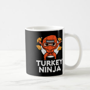 Erntedank Ninja Turkey Funny Fall Boys Kinder Tod Kaffeetasse