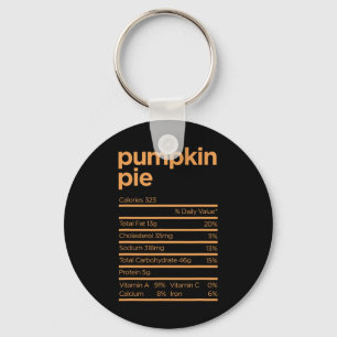 Erntedank Nutrition Pumpkin Pie Fakten Lebensmitte Schlüsselanhänger