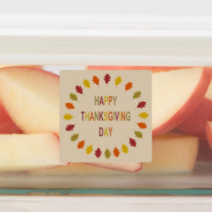 Erntedank Oak Blätter Etiketten